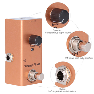 Pedal de efecto de guitarra eléctrica de fase Vintage Single Mini Phaser DC 9V <span class=keywords><strong>JDF</strong></span> 6 accesorios de guitarra - Product Image 2