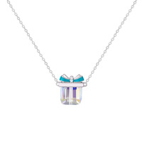 Collier de noël pour maman, bijoux en argent Sterling 925, boîte cadeau