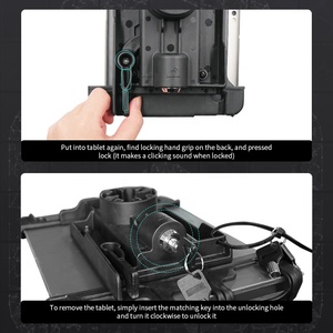 Anti-theft <b>Tablet</b> Pc <b>Stands</b> with Lock and Key for Apple iPad Gen 1-4 + More for Public Place Usage - Product Image 6