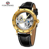 Montres automatiques mécaniques à cadran transparent ajouré pour hommes, fournisseur chinois Alibaba Forsining