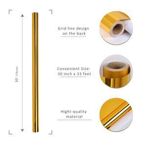 New Glossy Pure Gold Coated <b>Paper</b> Single-sided Resin Coating Wrapping <b>Paper</b> Luxury Gift Decoration Packaging <b>Paper</b> - Product Image 2