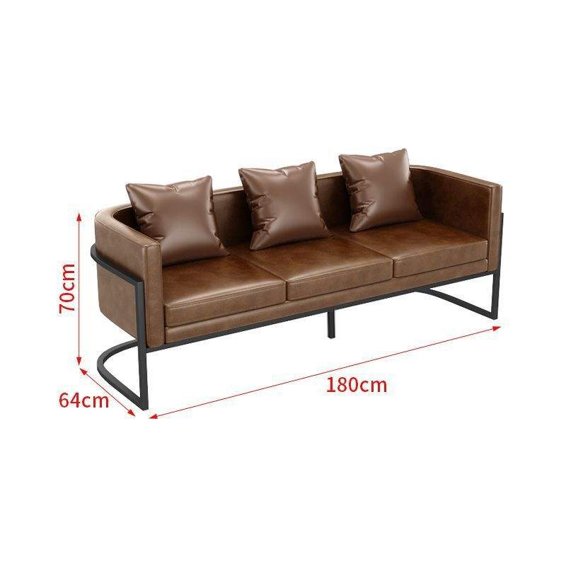 Canapé trois places (marron)