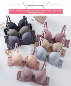 Sujetador Sexy de Encaje con Aros y Copa Delgada con Push-Up, Tallas Grandes 38-48D, Lencería para <span class=keywords><strong>Mujer</strong></span> - Product Image 6