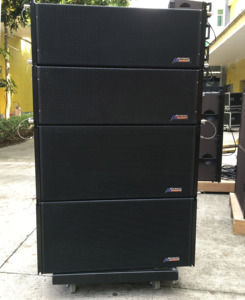 Boutum 1200W Sistema de altavoces de matriz de línea de 3 vías 2*12 \ "Alto nivel Hi-Fi dinámico Equipo de sonido de audio de metal de largo alcance - Product Image 5