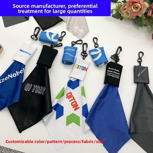 Chiffonnette de nettoyage pour <span class=keywords><strong>lunettes</strong></span> carrées en microfibre ultra-fine, vente en gros, échantillon gratuit avec porte-clés - Product Image 2