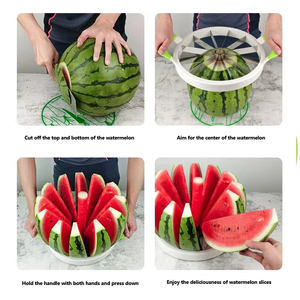 Utensilios <span class=keywords><strong>de</strong></span> Cocina para Frutas y Verduras, <span class=keywords><strong>Cortador</strong></span> <span class=keywords><strong>de</strong></span> Frutas <span class=keywords><strong>de</strong></span> Acero Inoxidable, <span class=keywords><strong>Cortador</strong></span> y Rebanador <span class=keywords><strong>de</strong></span> <span class=keywords><strong>Sandía</strong></span> con Mango <span class=keywords><strong>de</strong></span> Plástico - Product Image 5