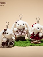 Peluche Ourson Mignon Style Princesse avec Robe, 14 cm, Breloque pour Sac à Dos, Cadeau Créatif pour Couples, Figurine Porte-clés pour Enfants de 5 à 7 Ans