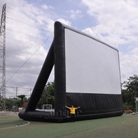 Écran gonflable géant de 12m grand cinéma extérieur gonflable de 40ft 16:9 de cinéma extérieur