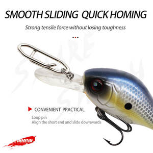 Klip daya memancing baja tahan karat, klip kecepatan perubahan cepat, konektor jepret memancing air tawar dan laut - Product Image 2