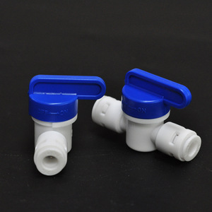 Conector para purificador de agua, válvula de bola de dos vías, diámetro de tubo de 14mm, prevención de fugas para dispensadores de agua de cocina - Product Image 2