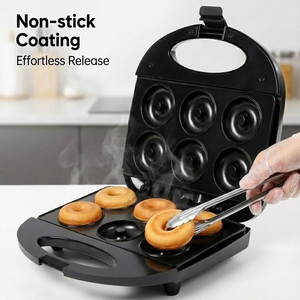 Macchina Elettrica WndSeven per Sandwich <span class=keywords><strong>e</strong></span> Waffle con Piastre Antiaderenti per Uso Domestico - Product Image 2