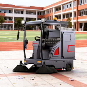 רכבת סוללה חשמלית מותאמת אישית על כביש שואב אבק מכונת ניקוי רחוב מכונת מטאטא - Product Image 4