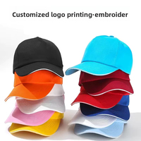 Gorras de Béisbol Personalizadas al por Mayor, Gorras Deportivas de Sarga de 5 Paneles sin Estructura, Lisas, Bordadas, Ajustables