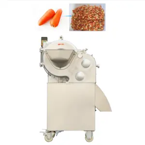 Máquina para cortar en cubitos de tomate, picadora automática para verduras
