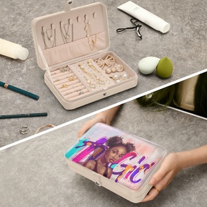 กล่องใส่เครื่องประดับหนังสุดหรู ลดราคาพิเศษ สำหรับใส่สร้อยคอ ต่างหู แหวน เหมาะสำหรับเป็นของขวัญและพกพา - Product Image 6