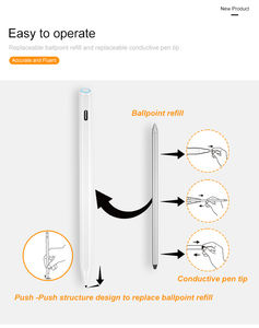 ปากกาสไตลั<span class=keywords><strong>ส</strong></span>แบบ 2-in-1 <span class=keywords><strong>ส</strong></span>ำหรับ iPad <span class=keywords><strong>จ</strong></span>ากโรงงานโดยตรง พร้อมหัวปากกาแบบเปลี่ยนได้ ป้องกันการ<span class=keywords><strong>ส</strong></span>ัมผั<span class=keywords><strong>ส</strong></span>โดยไม่ตั้งใจ รองรับการเอียง พร้อมแม่เหล็กดูดติด - Product Image 3