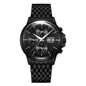 Reloj de Lujo para Hombre con Temporizador Automático, Tres Esferas, Mecánico, con Puntero Luminoso ETA, Caja de Acero Inoxidable, Resistente al Agua 5 ATM - Product Image 5