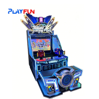 Machine d'arcade de tir à l'avion Silver Wing pour 2 joueurs, jeu de tir au pistolet à monnayeur avec récompenses pour parcs d'attractions et centres de divertissement familial