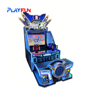 Machine d'arcade de tir à l'avion Silver Wing pour 2 joueurs, jeu de tir au pistolet à monnayeur avec récompenses pour parcs d'attractions et centres de divertissement familial - Product Image 1