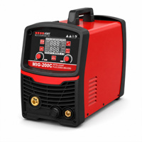 Nouvelle machine à souder OBO MIG-200C 4-en-1 200A 110V 220V sans gaz MIG MMA TIG à onduleur numérique portable pour la vente en gros