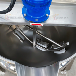 Marmite de cuisson et de mélange à vapeur électrique à haut rendement et prix abordable, avec agitateur, pour confiture de tomates, pâte de curry et soupes - Product Image 3