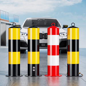 Customized Thickened Steel Pipe Column Reflective Pile Crossing Stanchion Galvanized Block Car Isolation Anti-Collision Column - Product Image 4