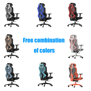 Ruibao Ergonomic Adjustable <strong>Red</strong> Black Racing Style Computer Office <strong>Chair</strong> Lumbar Support 360 Swivel Mesh Gaming High Adjustable - Product Image 2