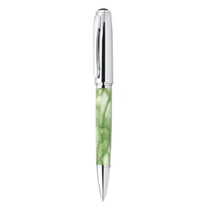 Penna in Metallo Verde Marmorizzato Promozionale con Design Unico Effetto Marmo - Product Image 1