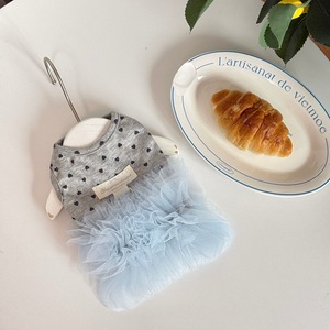 Hi Kitty Blue Tulle Dress, Summer Thin Breathable Cute <b>Clothes</b> <b>for</b> Cats and <b>Dogs</b>, Teddy Bichon Frise <b>Small</b> <b>Dog</b> <b>Clothes</b> - Product Image 5