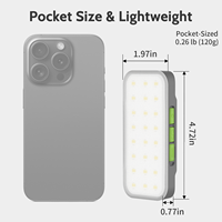 Lampe de travail LED portable rechargeable Azocek Bright, 600 lumens, indice de protection IP20, intensité réglable, fixation magnétique, utilisation en atelier, 5 couleurs, mode SOS
