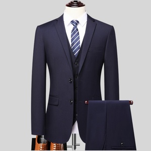 Costume de <span class=keywords><strong>mariage</strong></span> professionnel coréen slim-fit pour <span class=keywords><strong>homme</strong></span>, long, pour le témoin et le marié - Veste + <span class=keywords><strong>Gilet</strong></span> + Pantalon - Product Image 6
