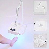 Nouvelle Lampe UV pour Ongles sur Pied, Support de Lampe à Ongles sur Pied, Bras Flexible, Rechargeable, Portable, Matériau PVC, pour Salon de Beauté des Ongles