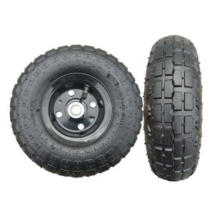 Roue pneumatique en caoutchouc 4.10/3.50-4 pour chariot robuste, <span class=keywords><strong>pneu</strong></span> gonflable avec roulement à billes pour chariot à plateforme - Product Image 6