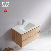 OVS CE-Armoire flottante pour hôtel, meubles en bois massif, sans miroir, étanche à l'eau