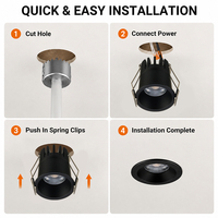 Plafonnier encastré COB à faisceau multi-directionnel à CRI élevé, dimmable, pour usage professionnel, CCT 3000K à 6000K