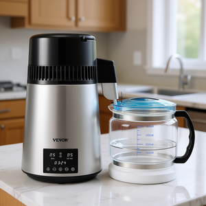 Destilador de Agua Vevor de 1.1 Galones y 750W con Pantalla de Temperatura Dual, Temporizador Digital y Sistema de Tratamiento de Agua - Product Image 2