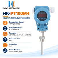 Transmitter Suhu Pt100 HART 16-36VDC IP65 Sensor RTD Cerdas untuk Otomatisasi Proses Kimia