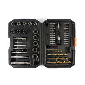 Kit d'extraction de vis et d'écrous endommagés 48 pièces, jeu de douilles de démontage de boulons en Cr-Mo avec forets en cobalt à rotation gauche pour boulons abîmés ou cassés - Product Image 3