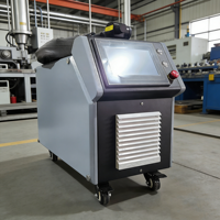 Pembersih Laser Serat Pulsa Mopa Genggam, 300W Berpendingin Udara, Laser Portabel Kecil untuk Kayu, Batu Bata
