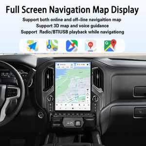 วิทยุติดรถยนต์ขนาด 15.6 นิ้ว ระบบแอนดรอยด์ 14 สำหรับรถเชฟโรเลต ซิลเวอราโด จีเอ็มซี ซีเออร์รา ปี 2019-2024 เครื่องเล่นมัลติมีเดีย วิดีโอ โปร ออโต้ ระบบนำทาง GPS ไร้สาย พร้อม DSP - Product Image 4