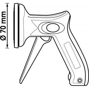 VIGOR - V5531 Soporte mini cristal de una mano-EAN 4047728055314 CUERPO Y CHAPAS DE METAL - Product Image 2