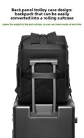 Sac à dos unisexe en jean imperméable pour ordinateur portable, avec bretelles rembourrées, idéal pour les voyages d'affaires et le quotidien, grand format 15 pouces
