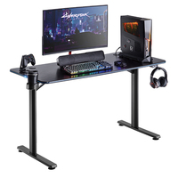 Bureau de jeu GMD08-1 avec éclairage RGB, qualité supérieure, meilleur bureau d'ordinateur PC pour le jeu, vente chaude, table de jeu