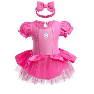 Costumes de princesse d'été pour bébé fille de 3 à 18 <span class=keywords><strong>mois</strong></span>, Tinkerbell, avec bandeau - Product Image 6