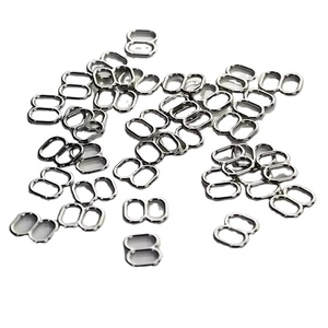 Sujetador de plástico de 10mm a la moda, correas de aleación con hebilla, anillo, gancho deslizante, Clip de lencería para sujetador, ropa interior, traje de baño, Metal recubierto de Bikini - Product Image 4