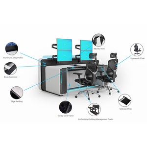 Bảng điều khiển phòng điều khiển nhà máy điện bàn làm việc quản lý khẩn cấp bảng điều khiển trung tâm chỉ huy - Product Image 4