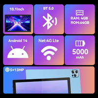 Tablette Android 10,1 pouces avec fonction d'appel téléphonique, prise en charge de la personnalisation OEM de la marque