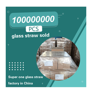 Accesorios de paja de vidrio con bandera nacional de colores reutilizables, respetuosos con el medio ambiente para bebederos de tubería de barra, embalaje a granel - Product Image 5