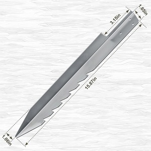 Fixations métalliques pour balançoires, adaptées à la réparation et aux fixations d'ancres pour clôtures en <span class=keywords><strong>bois</strong></span> - Product Image 2