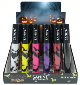 Gloss à lèvres Saniye 6 ml, gloss liquide végan, taille standard, design chauve-souris Halloween - Product Image 2